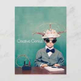 Kreativet Genius-design Vykort