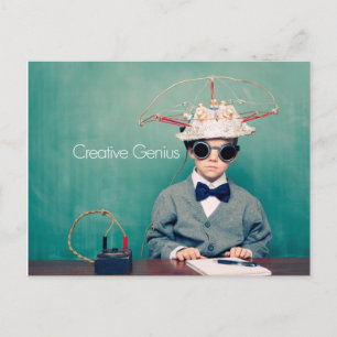 Kreativet Genius-design Vykort