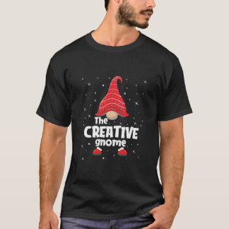 Kreativet Gnome-familjen matchar julklapp T Shirt