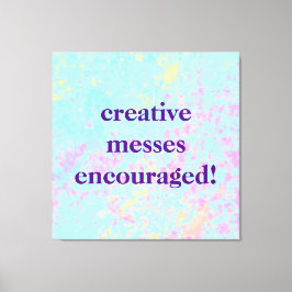 "Kreativet har uppmuntrats!" Pastel Paety Canvastryck