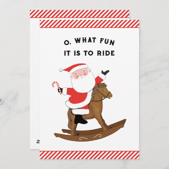 Kreativet Jul i Equestrien Julkort (Fram/baksida)