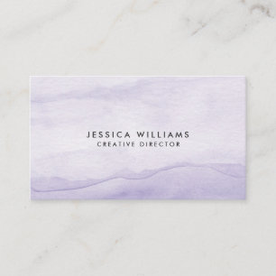 Kreativet Lavender Lila Watercolor Ombre Visitkort