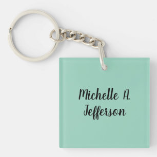 Kreativet Light Teal Handskrift Trendig Namn