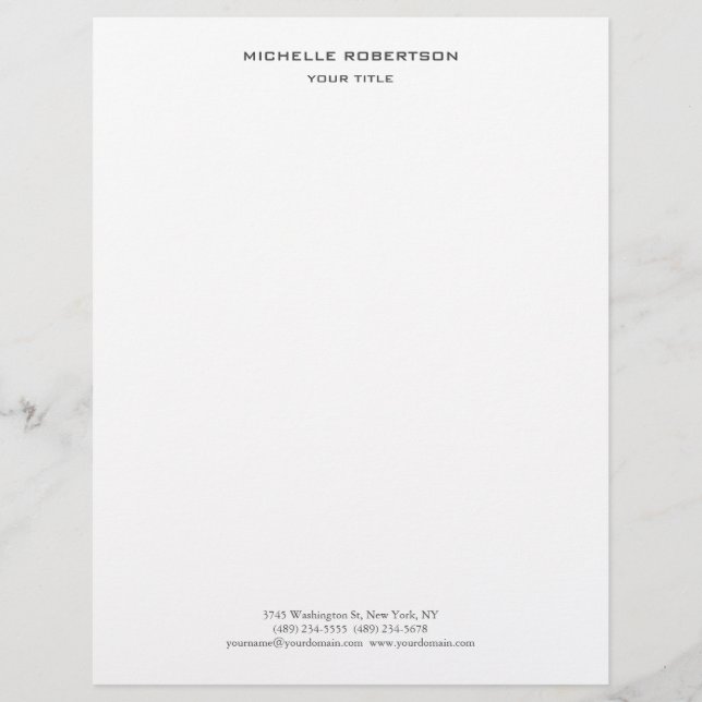Kreativet Minimalistisk modern Professionell Brevhuvud (Framsida)