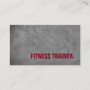 Kreativet Modern Fitness Trainer Sport Chalkboard Visitkort