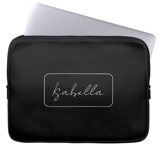 Kreativet Modern Namn Laptop Fodral (Framsidan)