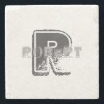 Kreativet Monogram Modern Elegant-mall - design Stenunderlägg<br><div class="desc">Kreativet Design Stone Underlägg för den moderna Eleganten i Monogram.</div>