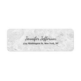 Kreativet Oformaterat grått Wall Handskrift Script Returadress Etikett