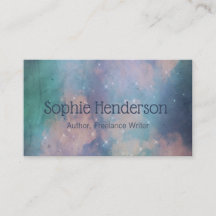 Kreativet Pastel Galaxy och Navy Blue Writer Authe