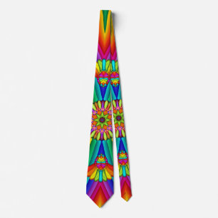 Kreativet Rainbow Carnival färgat Slips