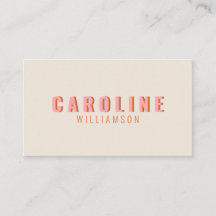 Kreativet rosa och Orange Retro Typography Modern