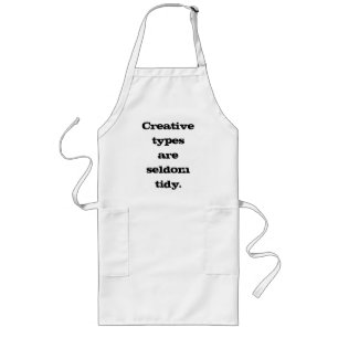 "Kreativet Types Sälldom Tidy" Apron Långt Förkläde
