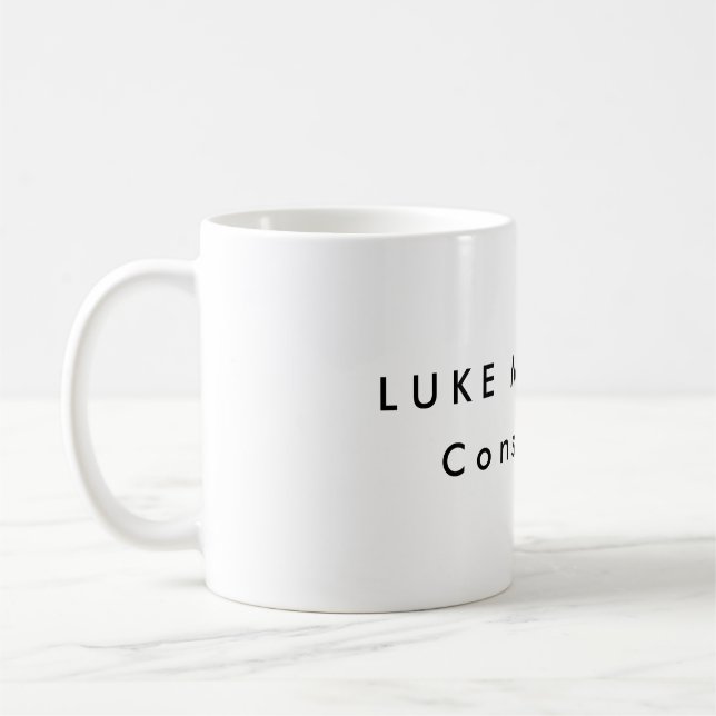 Kreativet Vit Professionell med enkelt Trendig Kaffemugg (Vänster)