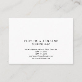 Kreativet Vit Professionell med enkelt Trendig Visitkort