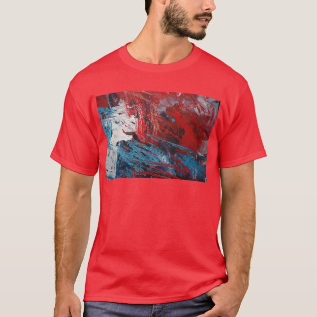 Kreativets Abstrakt Art Decor T-shirt (Framsida)