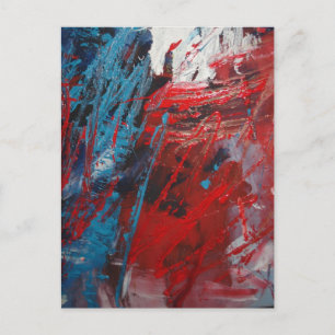 Kreativets Abstrakt Art Decor Vykort