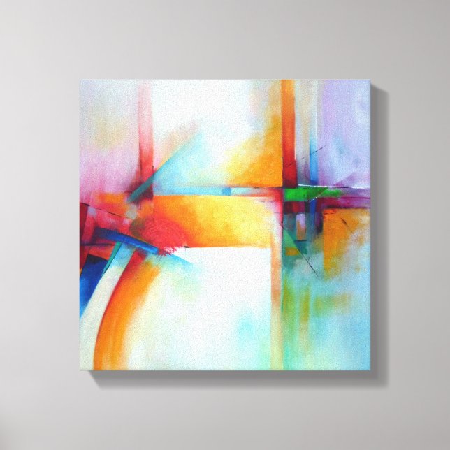 Kreativets Abstrakt Realmålning Modern Art Canvastryck (Framsida)