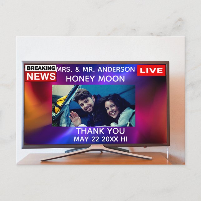 Kreativets fototack som vykort (Framsida)