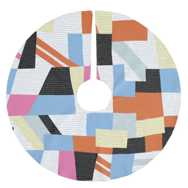 Kreativets geometriska egenskaper: Mönster Julgransmatta Borstad Polyester (Framsidan)