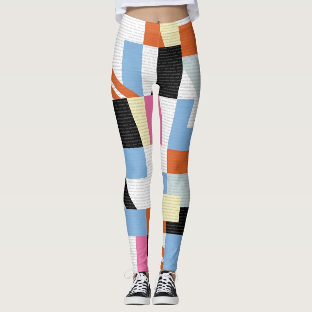 Kreativets geometriska egenskaper: Mönster Leggings (Framsida)