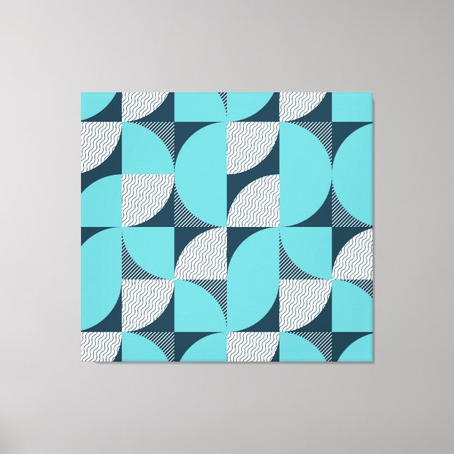 Kreativets geometriska form mönster canvastryck (Framsida)