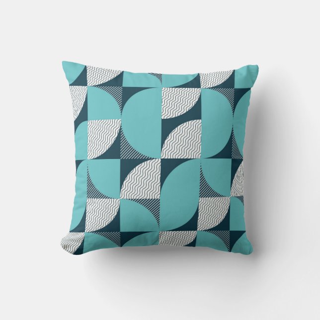 Kreativets geometriska form mönster kudde (Framsida)