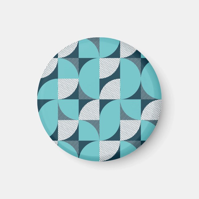 Kreativets geometriska form mönster magnet (Framsidan)
