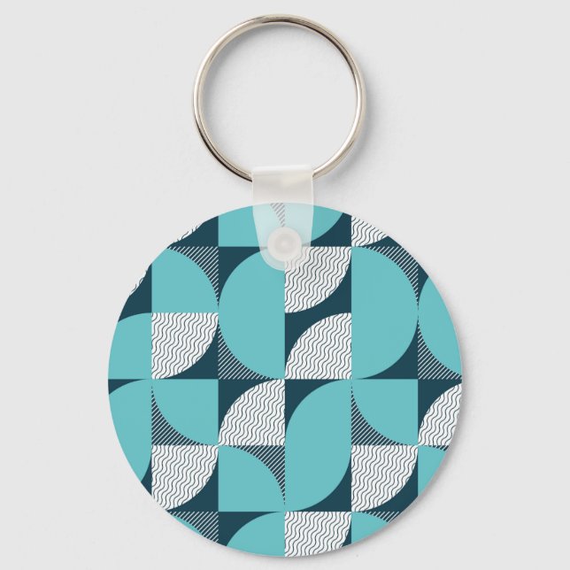 Kreativets geometriska form mönster nyckelring (Framsida)