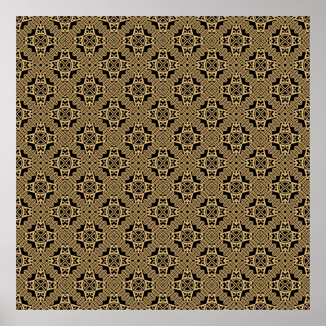 Kreativets geometriska sömlösa mönster-triangel, c poster (Framsidan)