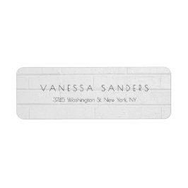 Kreativets Grått-Professionell - modern unik Returadress Etikett