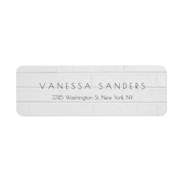 Kreativets Grått-Professionell - modern unik Returadress Etikett (Framsidan)