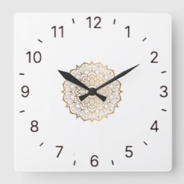 kreativets konstdesign fyrkantig klocka