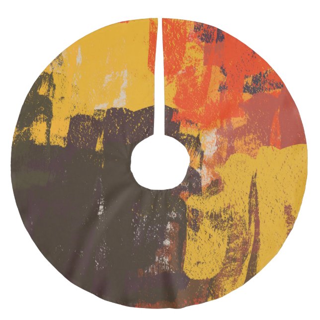 Kreativets konstnärliga skiss, färglös struktur. julgransmatta borstad polyester (Framsidan)