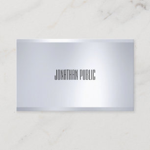 Kreativets moderna Silver-Elegant - Glamor-sladd Visitkort
