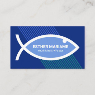 Kreativets Snyggt Christian Ichthus Fish Mission Visitkort