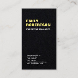 Kreativets Trendig Modern minimalistisk svart, van Visitkort