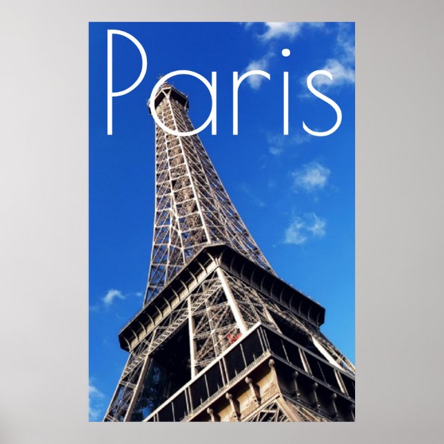 Kreativets unika Eiffel Torn Paris Poster (Framsidan)