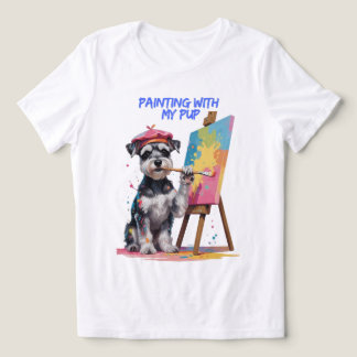 Kreativets Valp - Konstnärliga ministern Schnauzer T Shirt