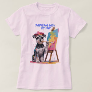 Kreativets Valp - Konstnärliga ministern Schnauzer T Shirt
