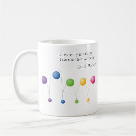 Kreativitet är en drog jag inte kan leva utan. Bol Kaffemugg