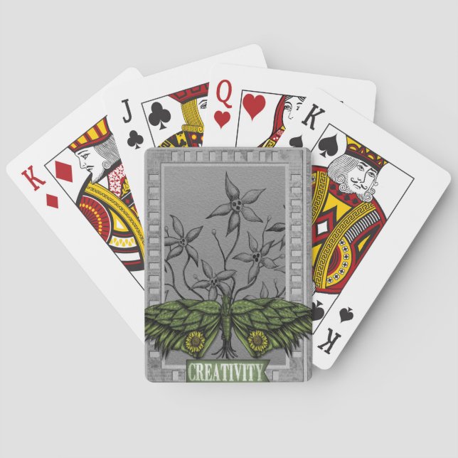 Kreativitet Butterfly Pu Shing Bhu'Tons Casinokort (Baksidan)