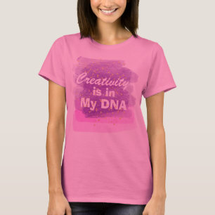 Kreativitet finns i min DNA-Lila Paint Strokes Tröja