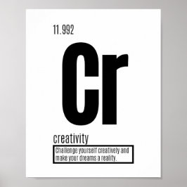 Kreativitet - Grundläggande Inslag för framgång Poster