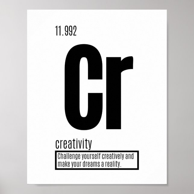 Kreativitet - Grundläggande Inslag för framgång Poster (Framsidan)
