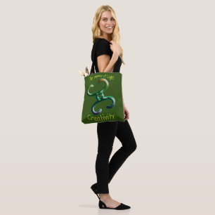 Kreativitet Heart Chakra Symbol Tote Bag Tygkasse