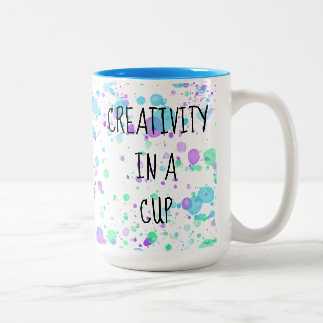Kreativitet i ett Kopp-kaffe Mugg (Höger)