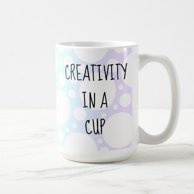 Kreativitet i ett Kopp Rainbow Mugg (Höger)