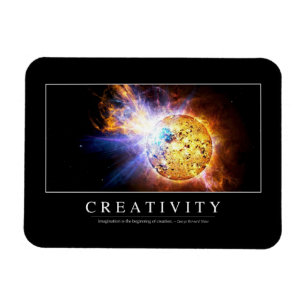 Kreativitet: Inspirera citationstecken Magnet