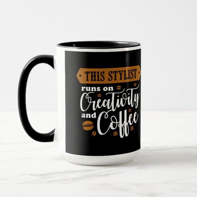 Kreativitet och kaffe mugg (Vänster)