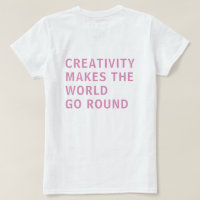 Kreativitet Offert Rosa Typografi Bakåt Skriv ut